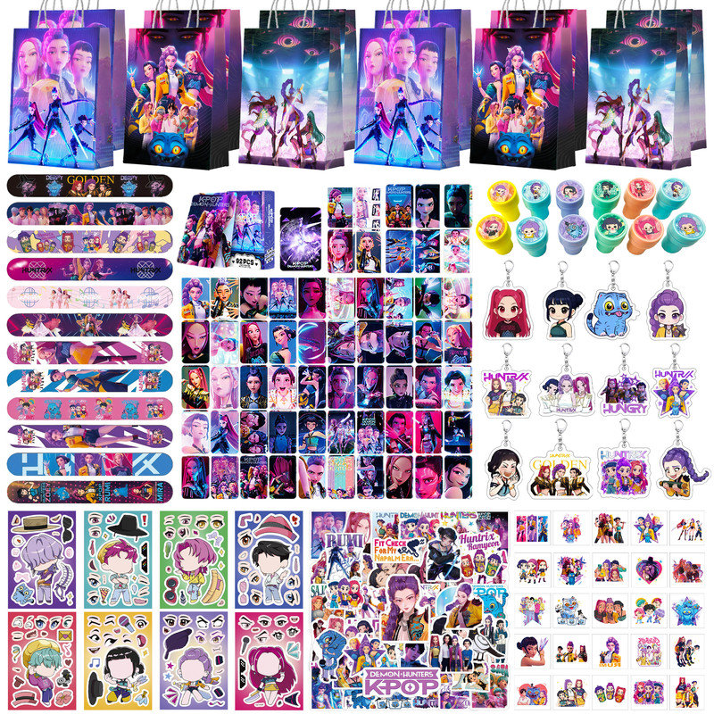 Ensemble de décorations de fête d'anniversaire pour chasseurs de démons KPOP KPOP, 227 pièces