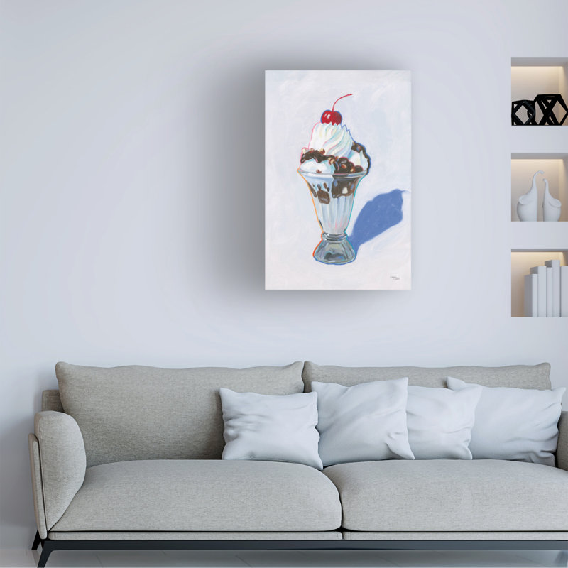 Art mural sur toile, "Wellington Wellington Studio Sundae", H 19 po x l 12 po