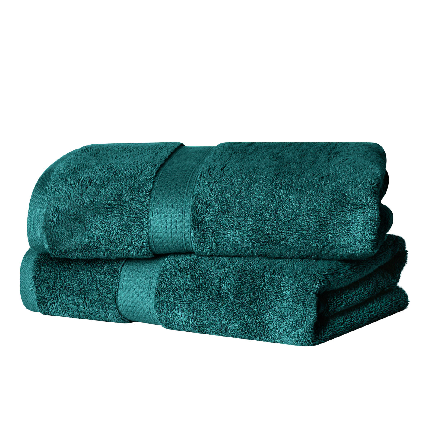 2-Piece Egyptian Cotton Bath Towel Set, Teal