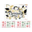Merry Christmas Abstract Non-Wall Damaging Wall Decal