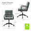 Chaise de bureau en cuir Anagrace avec support lombaire-469467472