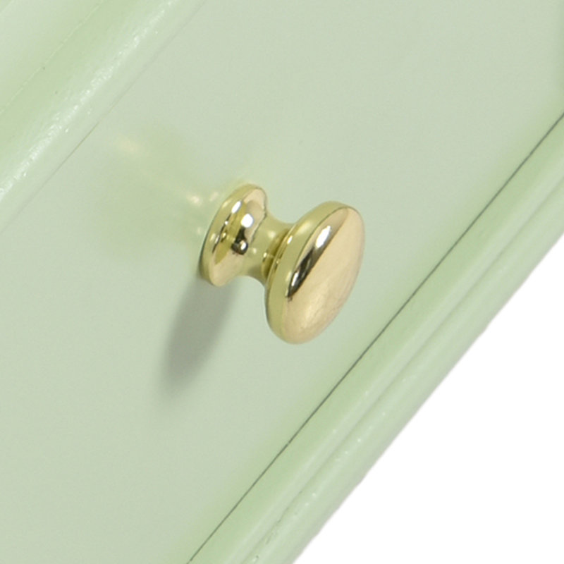 30'' Single Bathroom Vanity With Ceramic Top, Green, Gold