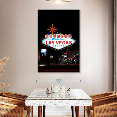 Panneau Aime Las Vegas la nuit