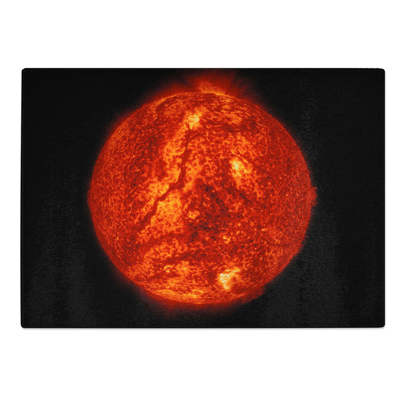 Glass Giant Filament On The Sun Chopping Board, 39 cm W x 28.5 cm L