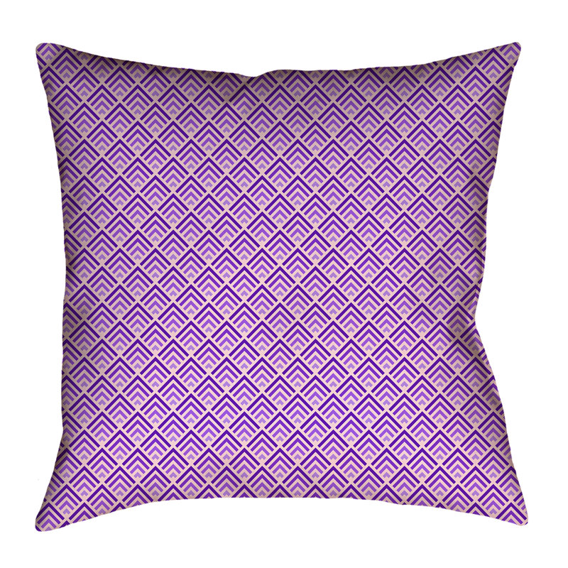 Coussin Katelyn Elizabeth, 14 po x 14 po, Rose/mauve, Polyester