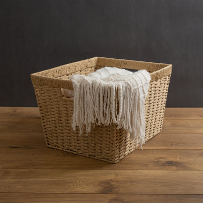 Simplify Wicker Decorative Basket