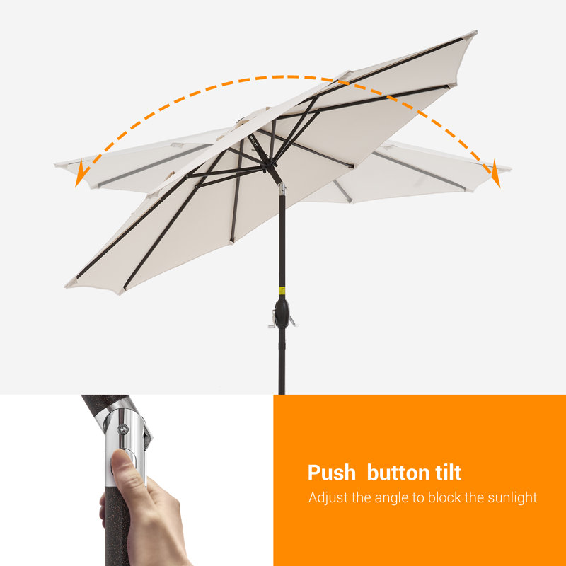 Parasol de marché 108 po Dailan, Beige