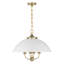 Monterey 4-Light Hubbs in White and Warm Brass-2127650411
