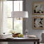 Lustre tambour 5 lumières blanc-114988788