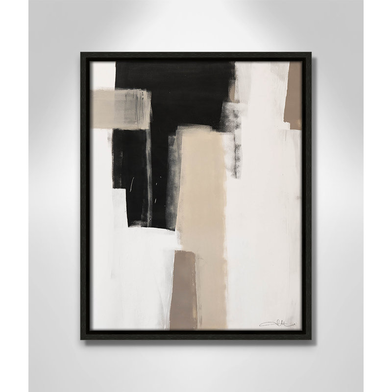 Calvin Giverny Earth Scapes I Print, Pas de tapis, Cadre flottant espresso, H 15,5 po x l 12,5 po x P 2 po