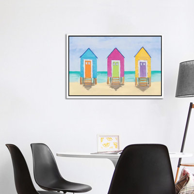 Beach Shacks 1 Piece Painting on Canvas