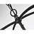 Eugen 5 - Light 23.6" Antique Black Metal Fabric Shade Wood Frame Chandelier