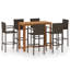 Fennia 6 - Person Acacia Patio Dining Set with Rectangular Table-128708942-61710305-61710308