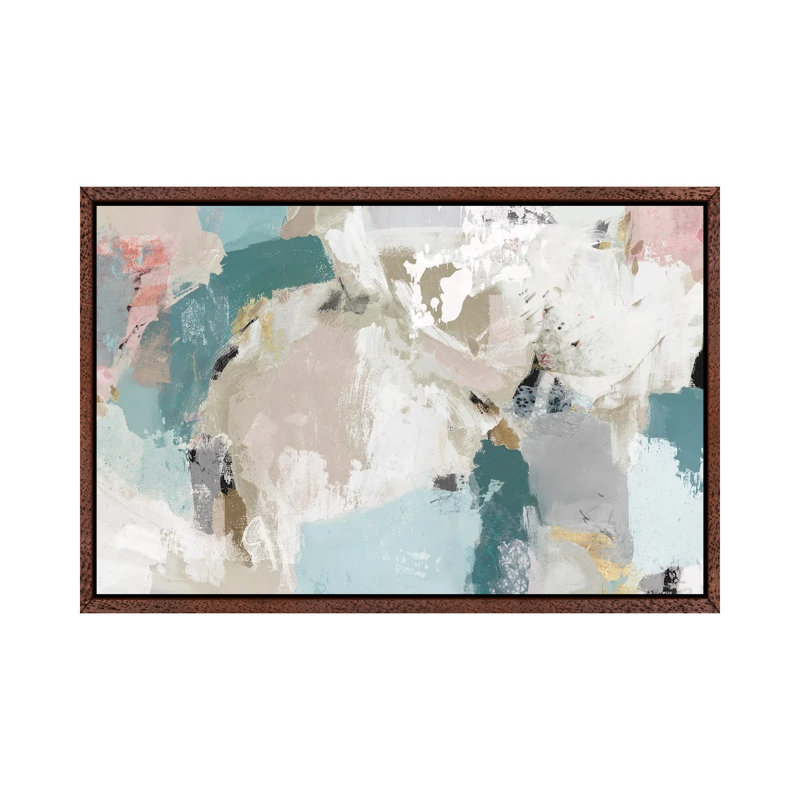 In The Heart Of Movement by Isabelle Z - Painting on Canvas, Classic Brown Wood Framed, 152.5 cm H x 101.5 cm W