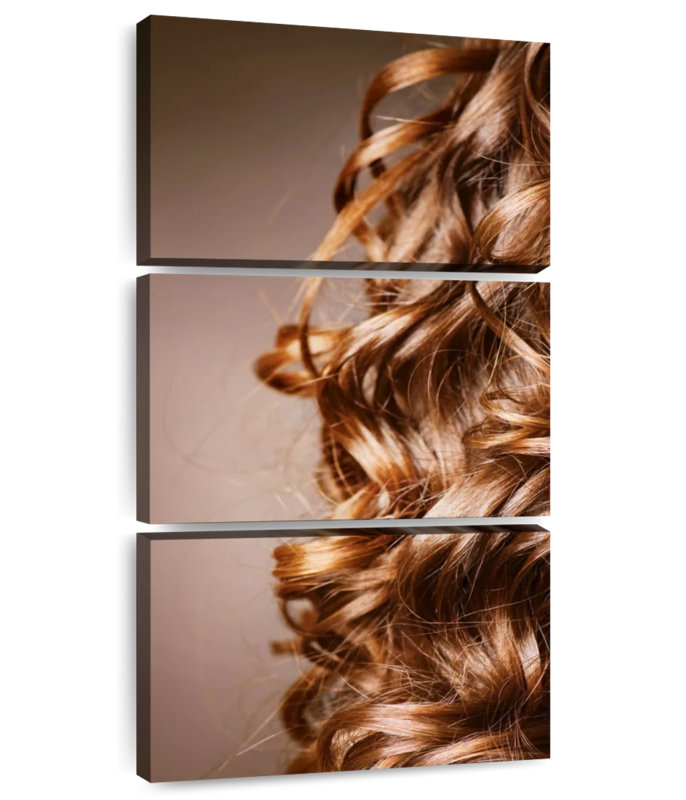 Wavy Red Hair, 62" H x 30" W