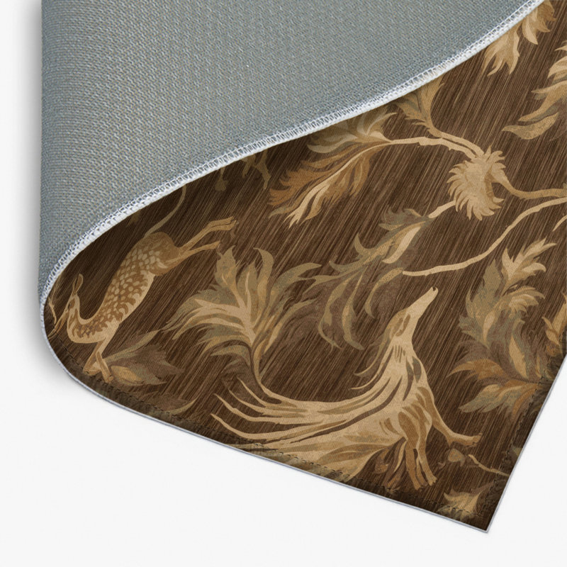 Tapis d'intérieur et d'extérieur brun Nature, Rectangle 4pi x 6 pi