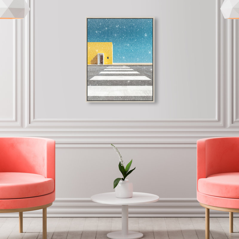 Hue Crossing I Print by Oliver Gal, 21"H x 17"W, Silver Floater Frame