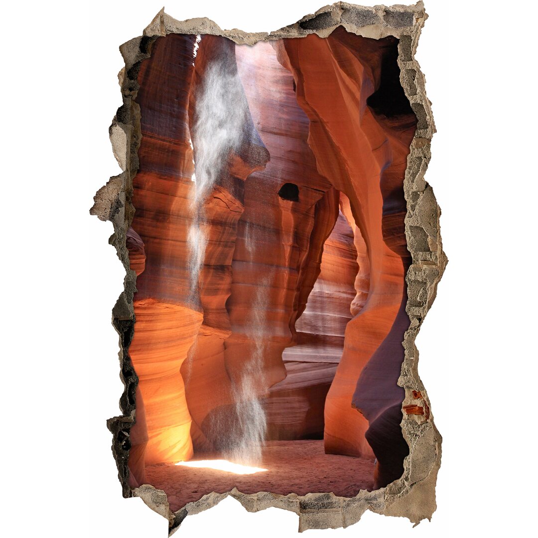 Wandtattoo Rieselnder Sand im Antelope Canyon