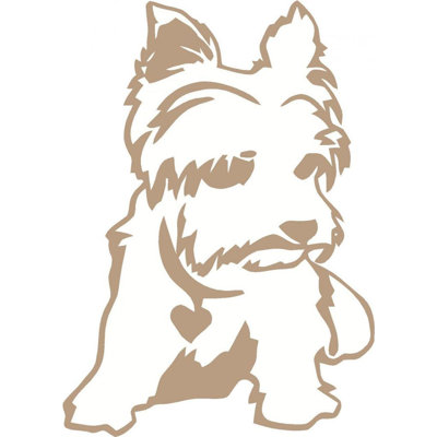 Décalcomanie murale yorkie