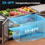 Réfrigérateur commercial 48 "13,4 pieds cubes 48" | Table de préparation pour sandwich et salade - Station de préparation des aliments en acier inoxydable