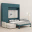 Murphy Wall Bed Sofa with Storage Shelves & Space Saving Design-813028530