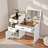 3-in-1 Vanity Desk With Flip Top Mirror And Hidden Storage