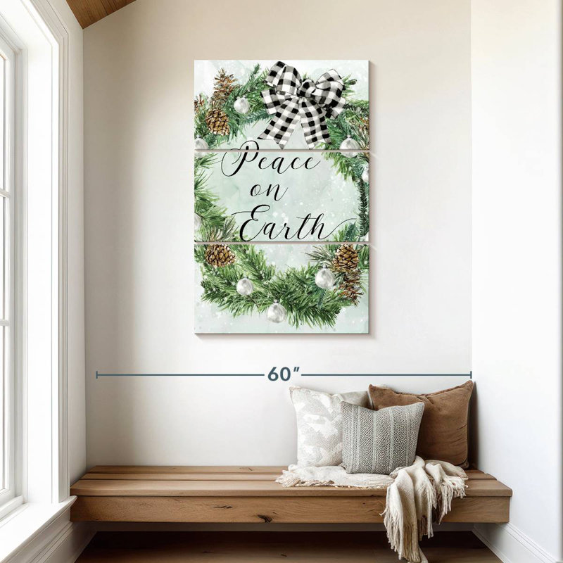 Couronne Tergel Peace On Earth, H 45 po x l 28 po