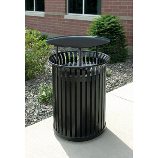 Steel Open Kitchen Trash Can