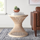 Aylon Glass Top End Table