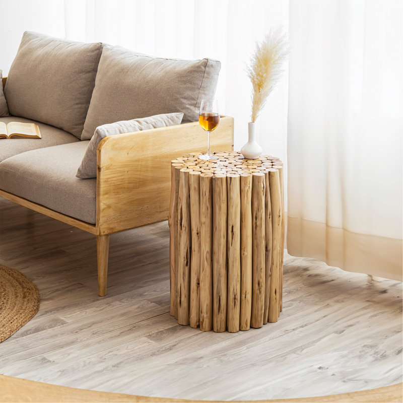 Table de bout blanche, Naturel