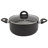 Basic Essentials 16-Piece Nonstick Aluminum Cookware Set with Mini Egg Pan, Black