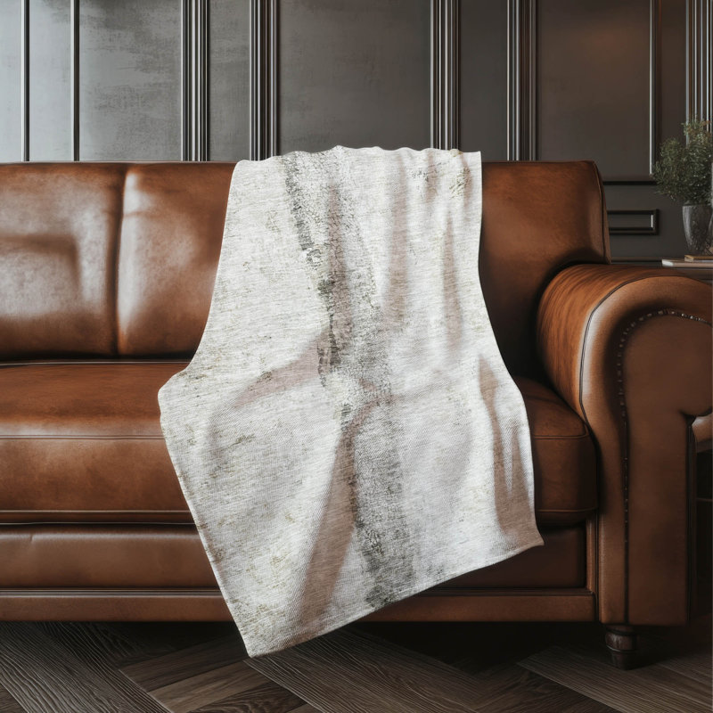 Jeté en sherpa Addison, Taupe abstrait 2