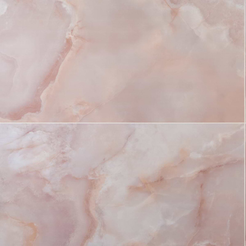 Jewel Onyx 24X48 Polished Porcelain Tile, Coral