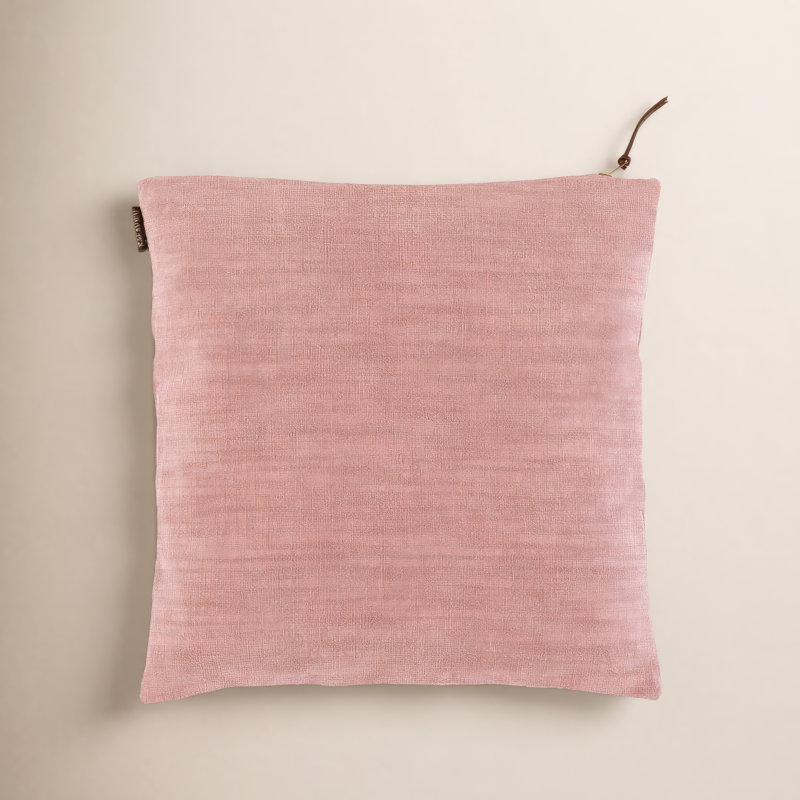 Cale Square Cotton Pillow Cover & Insert, Light Purple