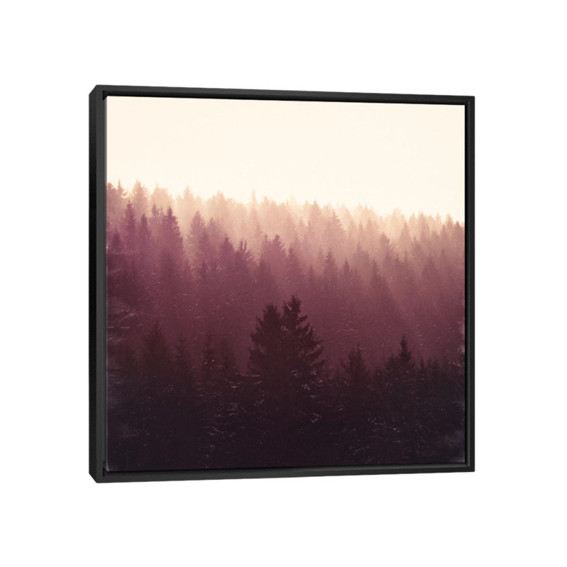 « chasse-feu », impression sur toile tendue, H 18 po x l 18 po x P 1,5 po, Toile avec cadre noir, Pas de tapis