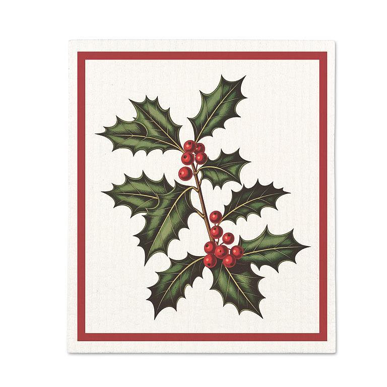 Botanic Holly Dishcloth
