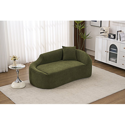 Chaise longue courbée avec coussin
