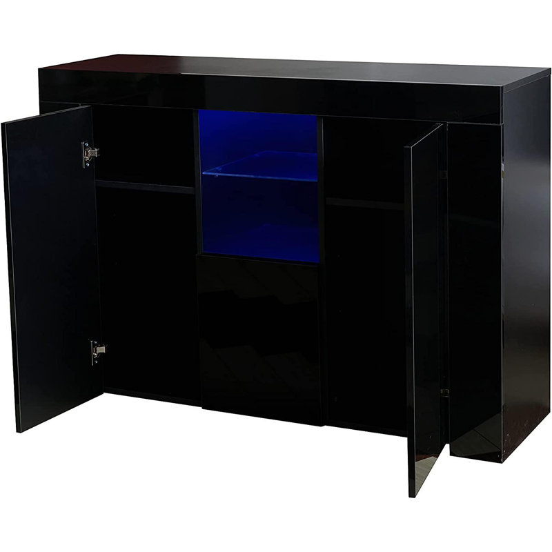 Hampton & Stewart 116cm Sideboard, Black