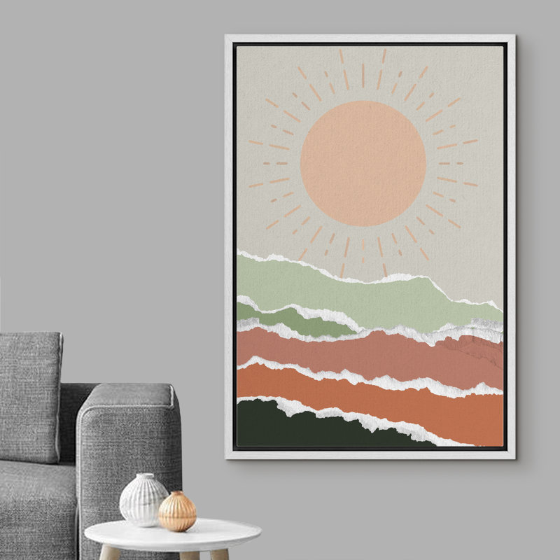 Cadre flottant, impression sur toile, Blanc, H 24 po x l 36 po x P 1,5 po