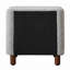 Mobilier de chambre à coucher classique à deux tiroirs gris avec deux tiroirs