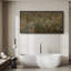 Grande impression sur toile encadrée, impression botanique rétro de fleurs sauvages pour décor de ferme-119328855-119328856