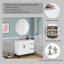 Meuble-lavabo moderne de 39,4 po Walden avec charnières à fermeture en douceur et fabrication robuste