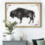 «Dynamic Bison II», reproduction d'art sur toile encadrée-558559723-558559716
