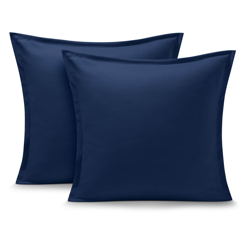Ultra-Soft Pillow Sham Set, Dark Blue, Euro