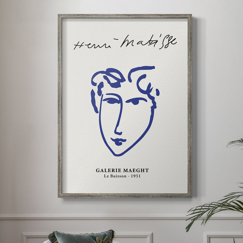 Matisse CVII, reproduction d'art encadrée - bois massif