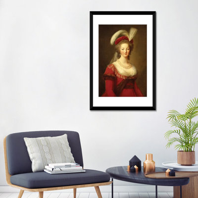 Portrait Of Marie Antoinette, Queen Of France by Elisabeth Louise Vigee Le Brun - Wrapped Canvas Gallery-Wrapped Canvas Giclée