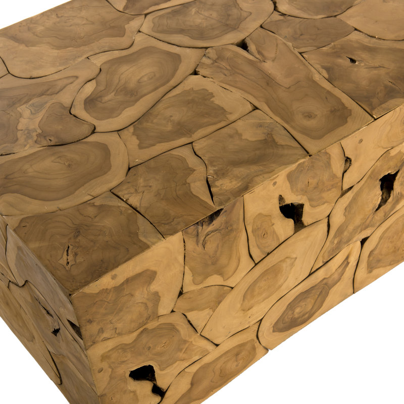 Darrion Solid Wood Block Coffee Table