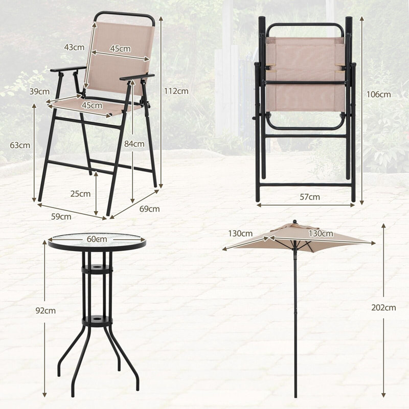 Calel Patio Dining Set with
