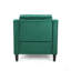 Fauteuil club en velours vert