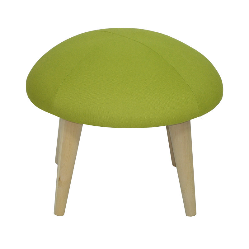 Solid + Manufactured Wood Accent Stool, Lime